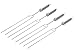 Mustang - Pinchos para barbacoa (60 cm, 4 unidades, acero inoxidable de alta calidad)