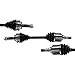 CAROCK CV Axle Front Compatible with 1988-1992 Toyota Corolla DLX LE GTS SR5 1.6L, Left and Right Front CV Axle Shaft