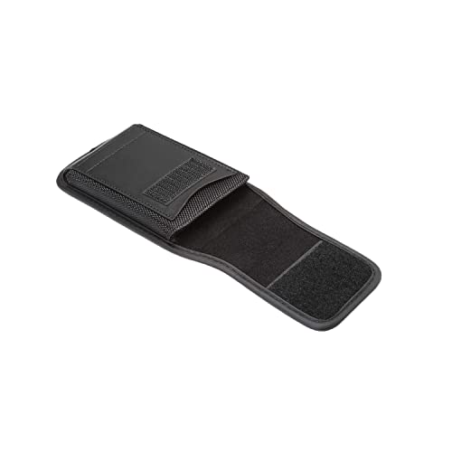 Vertical Cell Phone Waist Pouch for Men Small Cell Phone Belt Clip Bag Black Mens - Image 4