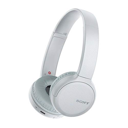 Image of Sony Wireless Headphones WH-CH510: Wireless Bluetooth On-Ear Headset with Mic for phone-call, White