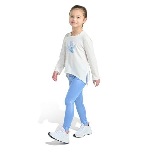 adidas Girls 2-piece Long Sleeve Tee & Glitter Legging Set3