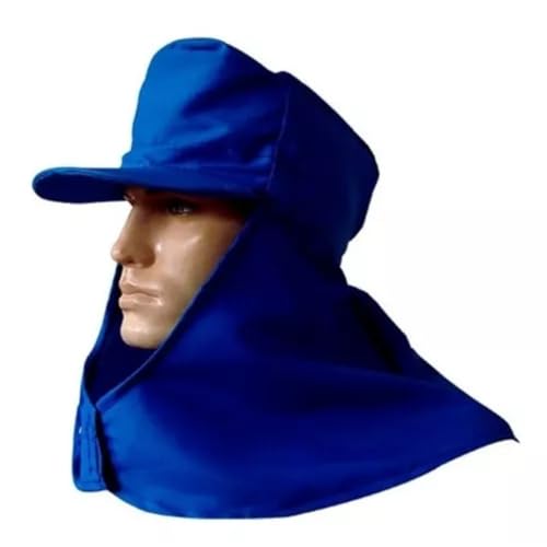 Boné De Segurança Touca Árabe Proteção Ao Sol - Em Helanca Na Cor Azul