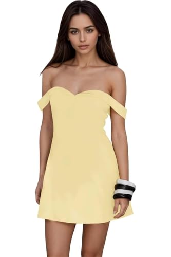 Off Shoulder Short Satin Homecoming Dress for Teens, A Line Sweetheart Neck Cocktail Dress Mini Party Evening Gown