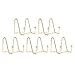 5pcs Support D'affichage en Fer - Presentoir d'art Décoratif, Plaques de Présentation à Table, pour assiette et art de table, 8 x 8 cm (Doré)