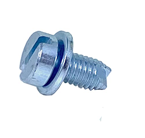 Image of 50 M6-1.0 x 12mm Slotted Cheese Head SEMS Screws Compatible with VW