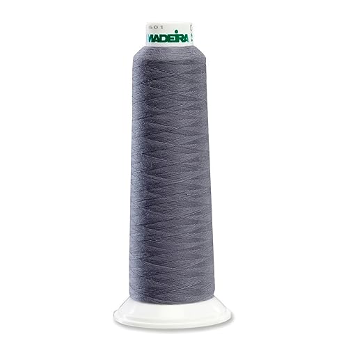 Madeira Poly Steel Grey 2000YD Hilo para Overlock miniatura 1