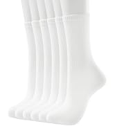 SHIZEN Womens Crew Socks 3-12 Pairs Pack Size 6-11