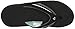 Reef Women's Sandals, Girls Slap 3, Black/Black/Aqua, 6