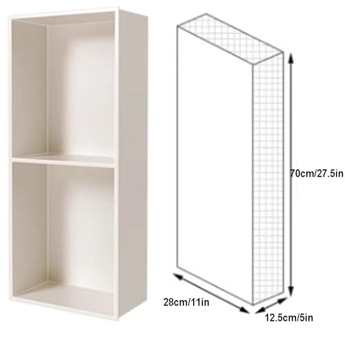 Armario de ducha y baño de Acero inoxidable Dorado, portarrollos de Papel higiénico integrado, botiquín de Metal, 28 x 70 x 12,5 cm, Elegante decoración para El hogar.