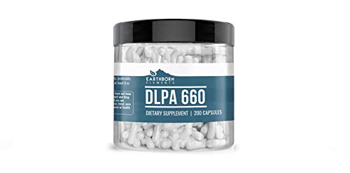 Dl-phenylalanine (200 capsules) dl-phenylalanine amino acid, glut…