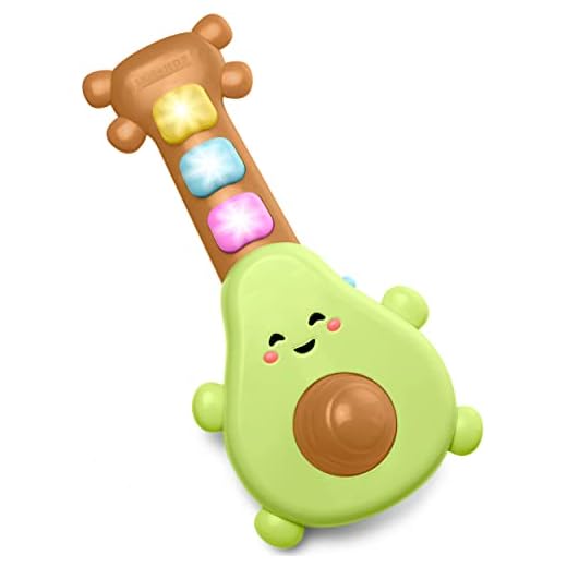 Skip Hop Baby Guitar Developmental Musical Toy, Farmstand Rock-A-Mole Guitar