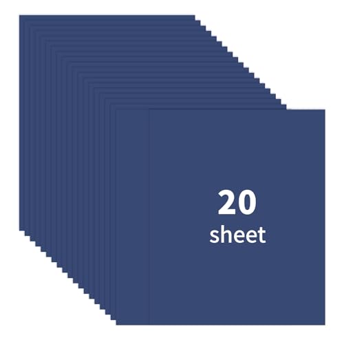 Papier de construction supérieur bleu au format 21,6 x 27,9 cm
