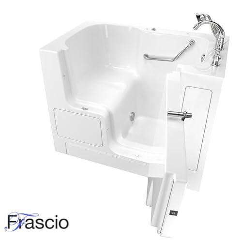 Badewanne mit Tür und Sitz Modell 3052 Größe 135 x 75 cm Version links weiß – Bild 4