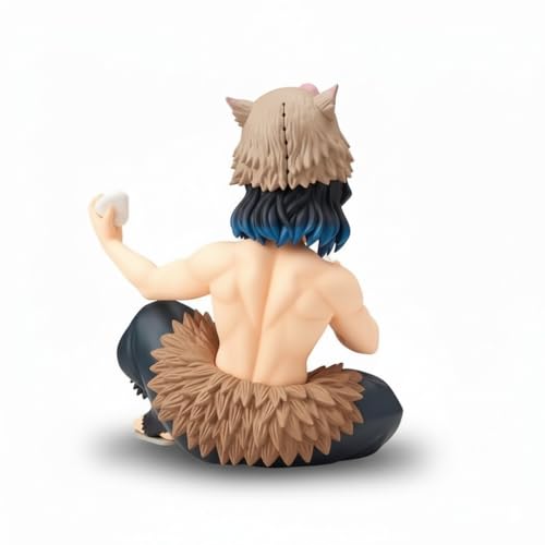 Image of Awestuffs Action Figure Limited Edition for Car Dashboard, Decoration, Cake, Office Desk & Study Table (Inosuke Sitting D Slayer)