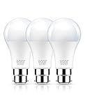 Flaspar 17W B22 Bayonet Light Bulb, 150W Equivalent LED Light Bulbs Bayonet, Daylight 6000K, 1600LM, A60 Energy Saving Bulbs, Not-Dimmable, 3Pack