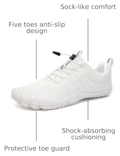 Image of WateLves Water Shoes Men Women Beach Barefoot Aqua Socks Breathable Wide Swim Outdoor Walking Anti Slip Pool Shoes for Hiking Kayaking Diving Surfing