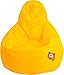 Produktbild WHOOBER "Barça Outdoor-Sitzsack Gelb - Ø 84 cm (Höhe: 146 cm) - für Drinnen & Draußen - komfortable Birnenform/Tropfenform - Waschbar - Langlebige Qualität