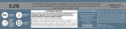 Peinture décorative Libéron chaulé ficelle pour masquer les défauts d'un meuble