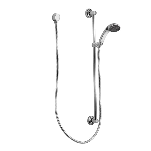 Sistema de ducha manual comercial Moen 52710, caudal 2,5 gpm, acabado cromado miniatura 1
