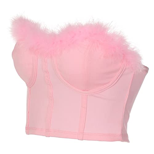 Top bandeau de tubo esponjoso para ropa de club nocturno