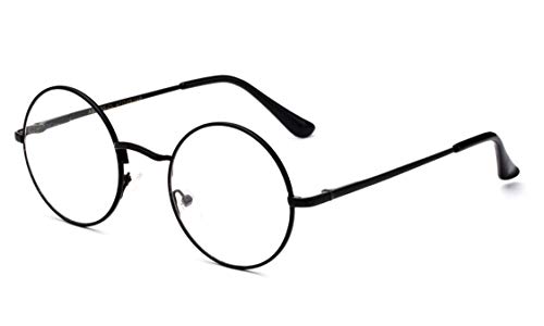 John Lennon Glasses Hippy 60's Vintage Retro Round Sunglasses & Clear Lens3