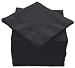 Amcrate Big Party Pack 125 Count Black Beverage Napkins - Ideal for Wedding, Party, Birthday, Dinner, Lunch, Cocktails. (5" x 5")