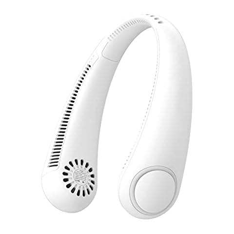 Leafless Hanging Neck Fan,USB Rechargeable Mini Neck Fan Cover