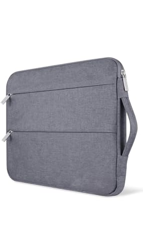 Gmyle 15"-16" Laptop Sleeve Case for Men & Women | Oxford Fabric, Water Repellent, Travel-Friendly, Office/College Bag with Side Handle & Multiple Pockets (Grey) (B0D6KGQ6FV) Amazon Price History, Amazon Price Tracker