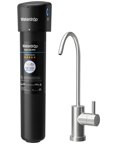Waterdrop 15UB Under Sink Water Filter, Under Sink Water Filtration System for 2 Years, NSF/ANSI 42...