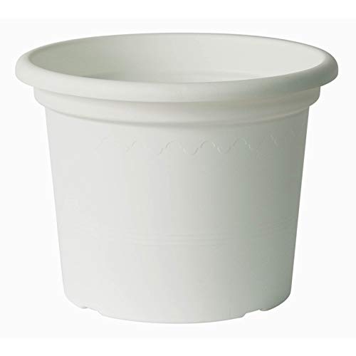 Euro3Plast Pflanzkübel Geo Durchm. 45 Höhe 34 Farbe Weiß