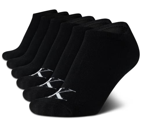 Image of Calvin Klein Womens No Show Socks - 6 Pack Non Slip Heel Lightweight Cotton Blend Low Cut Invisible Socks for Women