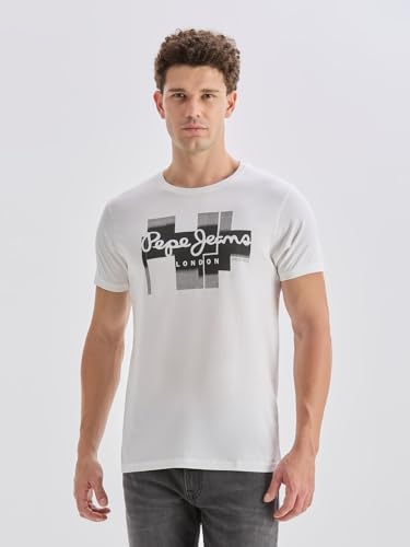 Image of Pepe Jeans Men T-Shirt|Cotton|Slim Fit