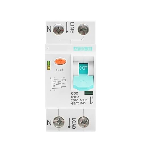 Module AFDD+MCB 32A protégeant la maison des pannes et surcharges