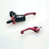 ASV Unbreakable F4 Off-Road Clutch and Brake Lever w/ PRO Perch # BC F41506PX - Shorty Red