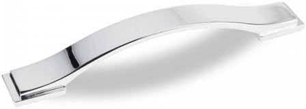 Jeffrey Alexander 80152-128-PC Mirada Strap 5" Arch Pull - Polished Chrome
