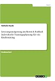 Leistungssteigerung im Bereich Fußball. Individuelle Trainingsplanung für ein Krafttraining
