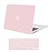 MOSISOMacBook Air 13 Inch Case (Release 2010-2017 Older Version), Plastic Hard Shell Case & Keyboard Cover Only Compatible MacBook Air 13 Inch (A1369 & A1466), Rose Quartz