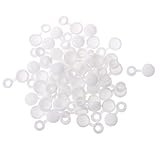  50x Tapa de Tornillo de Polipropileno Bisagras Arandela Flip - Blanco