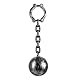 Boland 00613 - Kugel mit Kette, Fußfessel, 53cm, Grau, Halloween, Dungeon, Mottoparty, Gefangene, Karneval