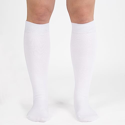Mysocks Unisex kniekousen lange sokken, van extra fijn gekamd katoen | naadloze teen | zachte latexband - Afbeelding 4