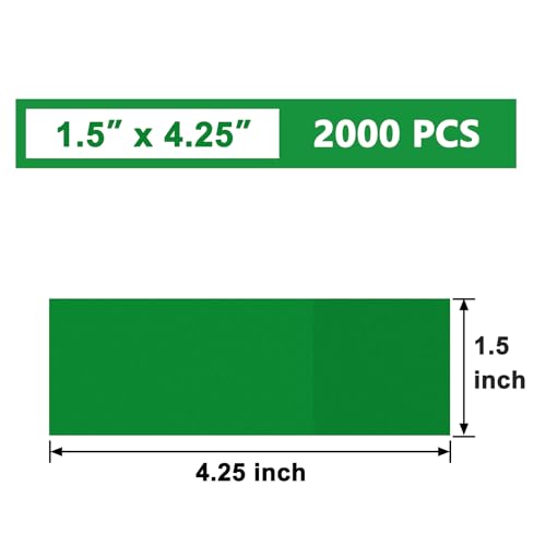 Image of NATURALABEL Self-Adhesive Napkin Bands for Wrapping Silverware - Pack of 2,000, for Family Reunion, Birthday Party, Wedding, Celebration (Green)