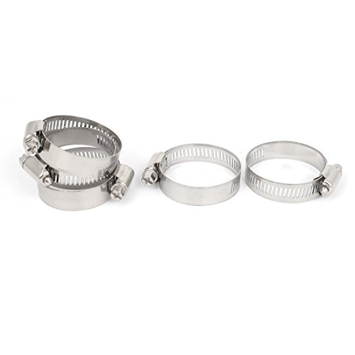 Aexit 21mm to Clamps 44mm Range 13mm Band Width Stainless Steel Hose Pipe Clamp Strap Clamps Hoop 5pcs