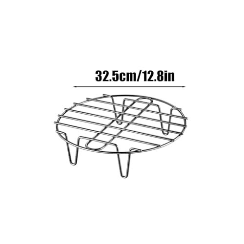 Grille de cuisson ronde en acier inoxydable durable pour barbecue et cuisson vapeur 20cm