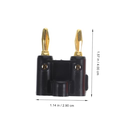 Conector banana doble chapado en oro para equipos de audio con buena compatibilidad 7