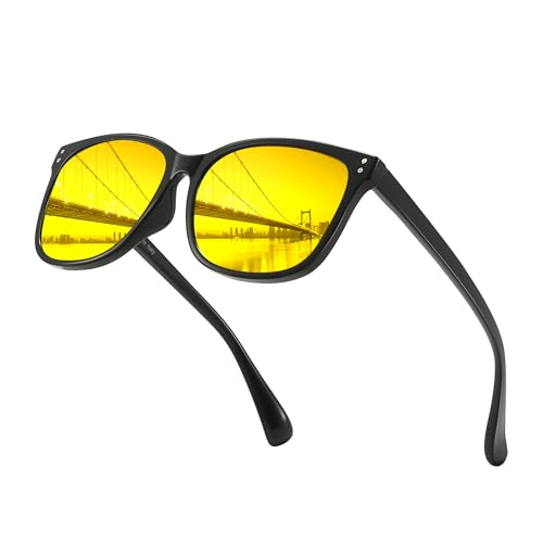 LVIOE Night Driving Glasses for Women Men, Anti Glare Night Vision