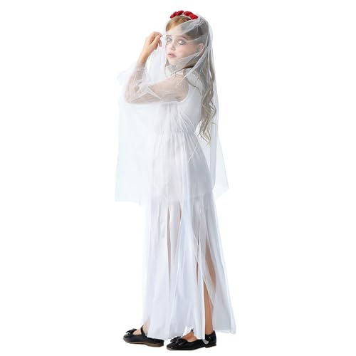 Disfraces de Halloween para gótico vestido largo de fiesta mujer con malla rosa y tocado 4