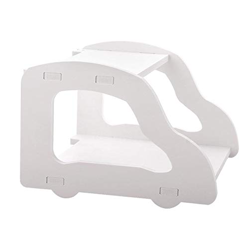 Wall Mounted Double Floating Shelf for Set-Top Box WiFi Router (White, 22 x 21 x 15cm)