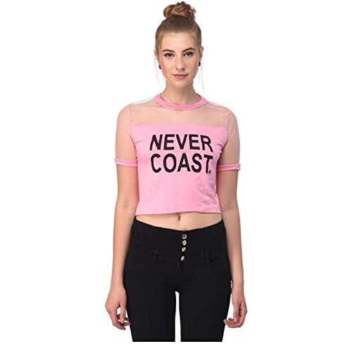 Buy Dpfashions Baby Pink Half Sleeve Never Coast Women S Crop Top At Amazon In Buy Dpfashions Baby Pink Half Sleeve Never Coast Women S Crop Top At Amazon In