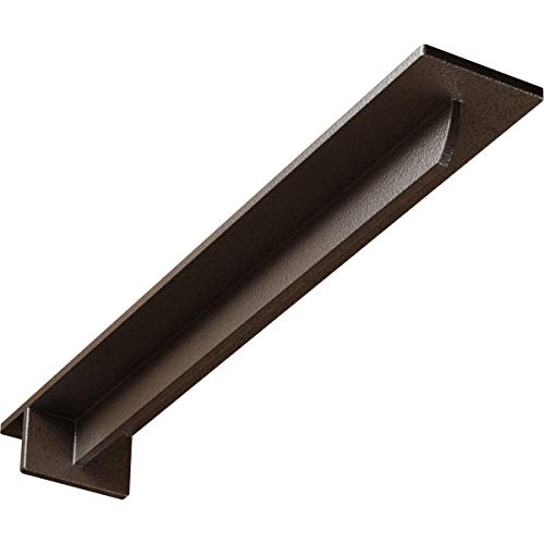 3" W x 20" D x 2" H Heaton Hidden Support Steel Bracket w/ 16" Support Depth, Hammered Brown