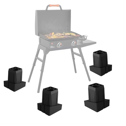 4 Pack Balancers for Blackstone Griddle Stand - Fits 22''/17'' Table Top Griddle, Ensures Legs Touch Ground Completely